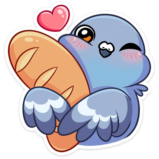 ❤ Стикер «Юстас» для Telegram