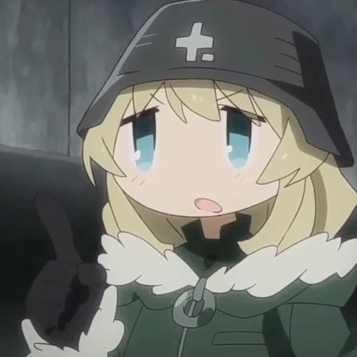 👆 Стикер «Girls und Panzers» для Telegram