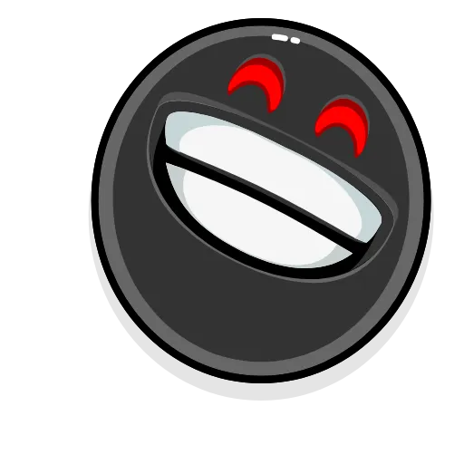 😁 Эмодзи «черные красные эмодзи» для Telegram