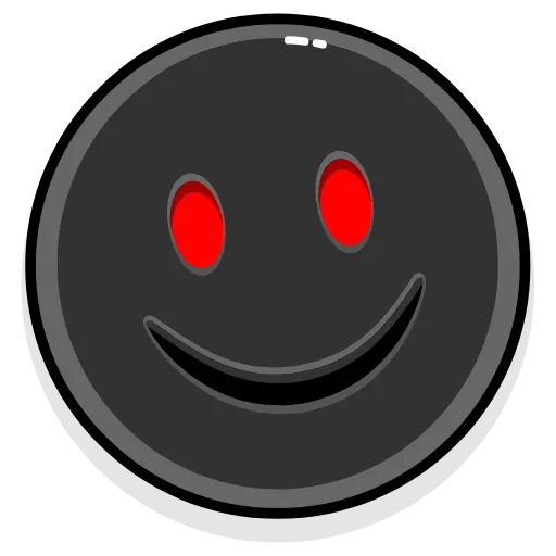 🙂 Эмодзи «черные красные эмодзи» для Telegram