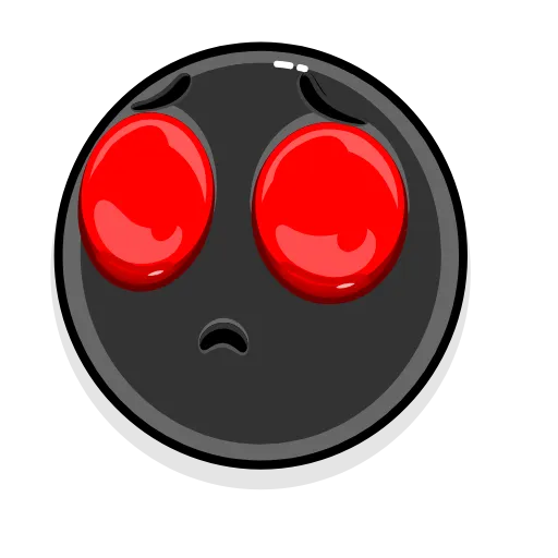 🥺 Эмодзи «черные красные эмодзи» для Telegram