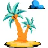🌴 Эмодзи «Summer #timeofyear #summer #vibe» для Telegram