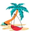 🏖 Эмодзи «Summer #timeofyear #summer #vibe» для Telegram