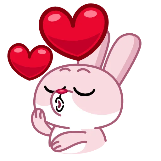 😘 Эмодзи «💗 Зая» для Telegram