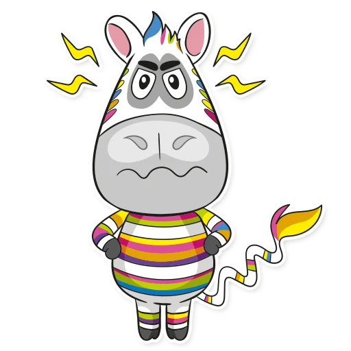 🤬 Стикер «Zebra_Poloso4ka» для Telegram