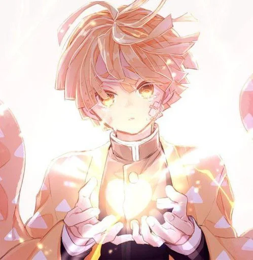 💖 Стикер «Zenitsu Agatsuma» для Telegram