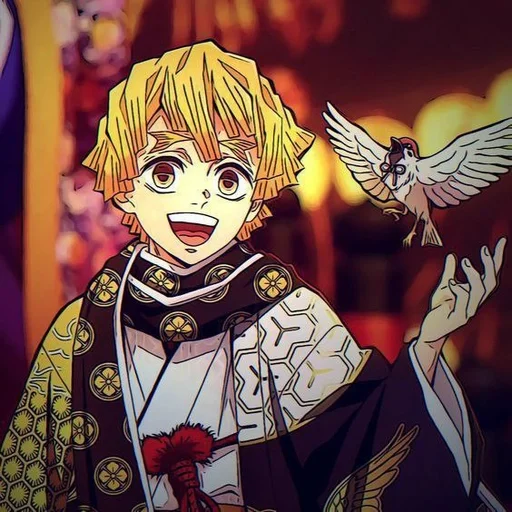 🕊 Стикер «Zenitsu Agatsuma» для Telegram