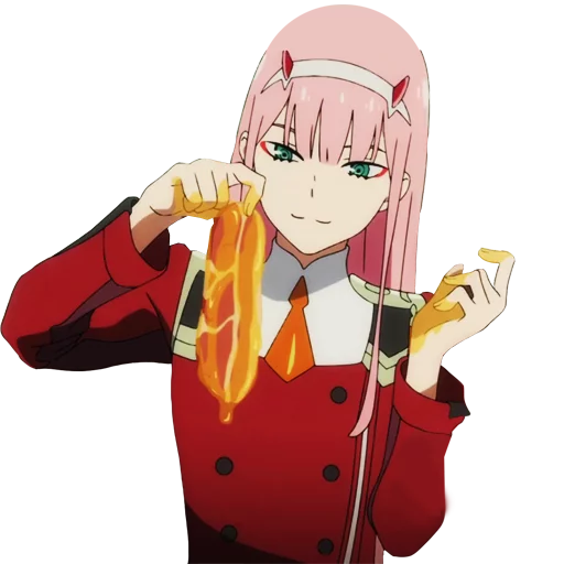 🥓 Стикер «Darling in the franxx Zero Two» для Telegram