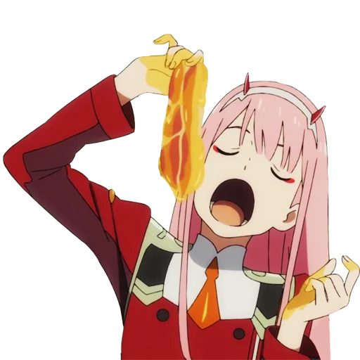 🥓 Стикер «Darling in the franxx Zero Two» для Telegram