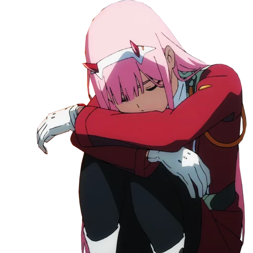😴 Стикер «Darling in the franxx Zero Two» для Telegram