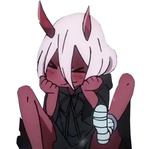 😝 Стикер «Darling in the franxx Zero Two» для Telegram