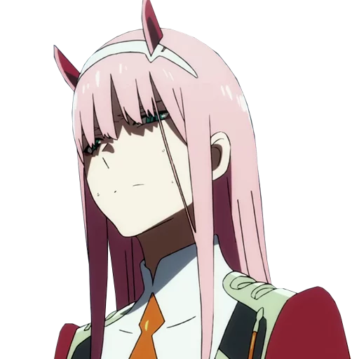😕 Стикер «Darling in the franxx Zero Two» для Telegram