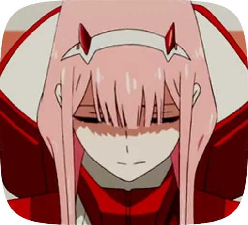 😑 Стикер «Zero_two_anime» для Telegram