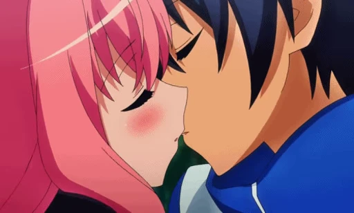 👩‍❤️‍💋‍👨 Стикер «Zero no Tsukaima» для Telegram
