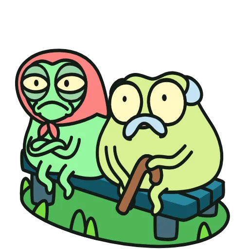 🤩 Эмодзи «Жаб и Жабетта» для Telegram