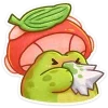 🐸 Эмодзи «Жабчик Мухоморов» для Telegram