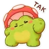 🐸 Эмодзи «Жабчик Мухоморов» для Telegram