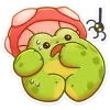 🐸 Эмодзи «Жабчик Мухоморов» для Telegram