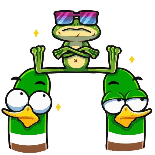 😎 Эмодзи «Жабка» для Telegram