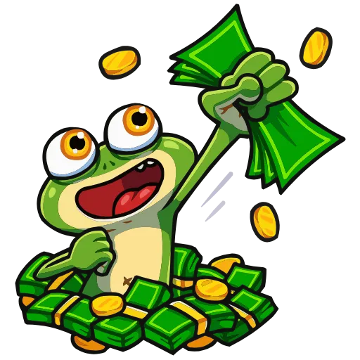 🤑 Эмодзи «Жабка» для Telegram