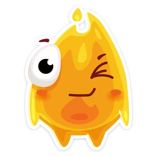 😉 Стикер «К нам на огонёк пришёл Жарик&; Не стикеры, а огонь&;» для Telegram