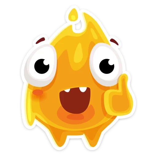 👍 Стикер «К нам на огонёк пришёл Жарик&; Не стикеры, а огонь&;» для Telegram