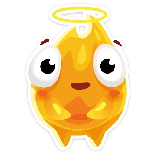 😇 Стикер «К нам на огонёк пришёл Жарик&; Не стикеры, а огонь&;» для Telegram