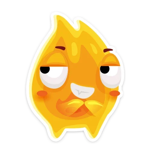 😏 Стикер «К нам на огонёк пришёл Жарик&; Не стикеры, а огонь&;» для Telegram