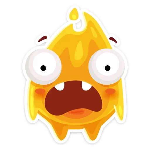 😱 Стикер «К нам на огонёк пришёл Жарик&; Не стикеры, а огонь&;» для Telegram