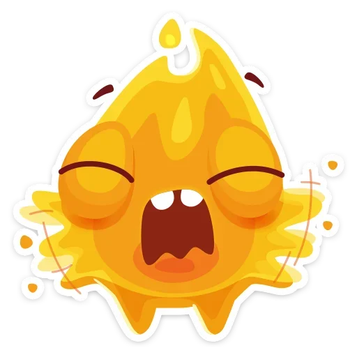 😡 Стикер «К нам на огонёк пришёл Жарик&; Не стикеры, а огонь&;» для Telegram