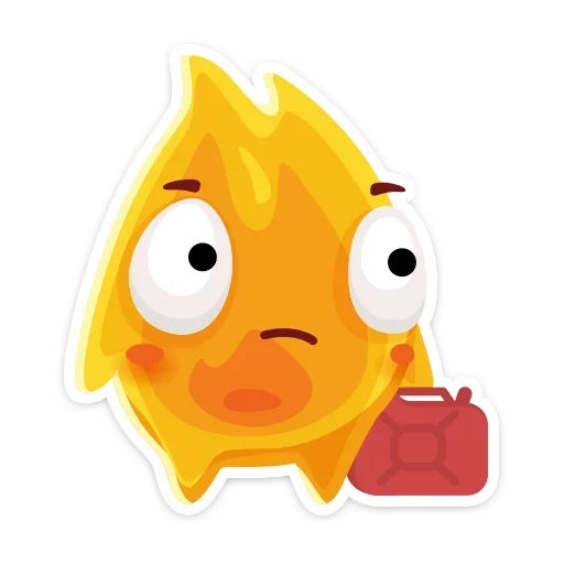 🔥 Стикер «К нам на огонёк пришёл Жарик&; Не стикеры, а огонь&;» для Telegram