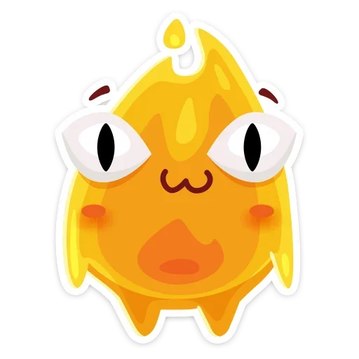 😈 Стикер «К нам на огонёк пришёл Жарик&; Не стикеры, а огонь&;» для Telegram