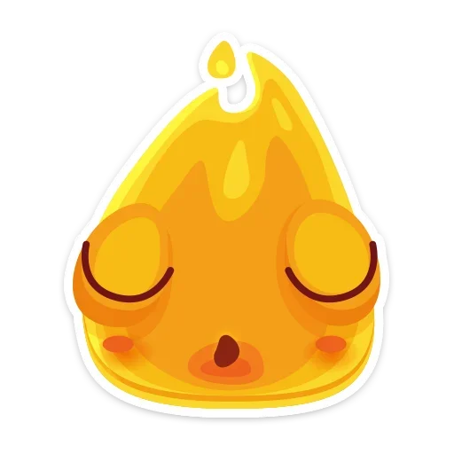 😴 Стикер «К нам на огонёк пришёл Жарик&; Не стикеры, а огонь&;» для Telegram