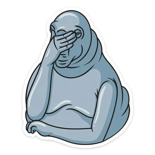 😐 Стикер «Ждун» для Telegram