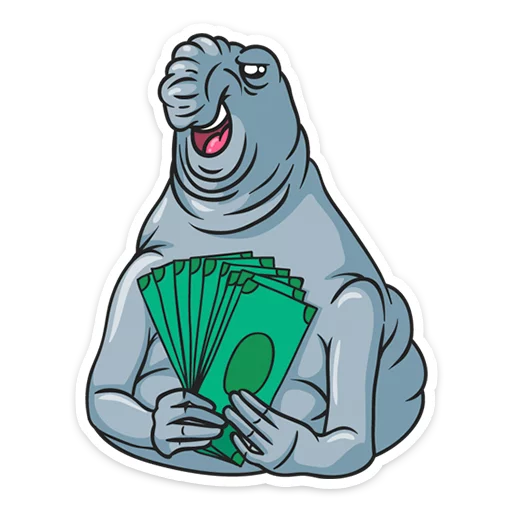 💵 Стикер «Ждун» для Telegram