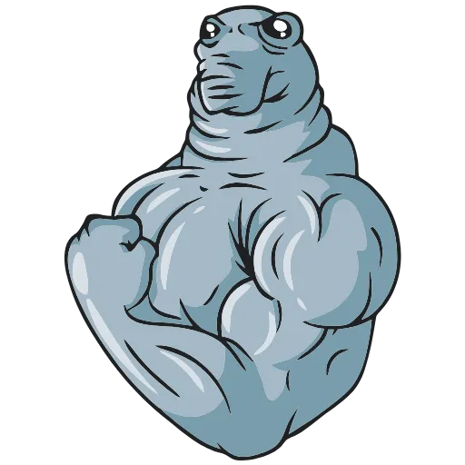 💪 Эмодзи «Ждун» для Telegram