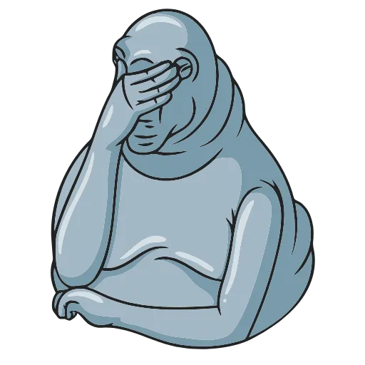 😐 Эмодзи «Ждун» для Telegram