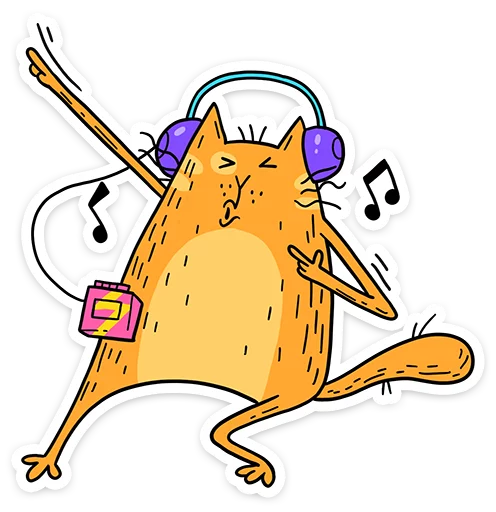 🎧 Стикер «Желток» для Telegram