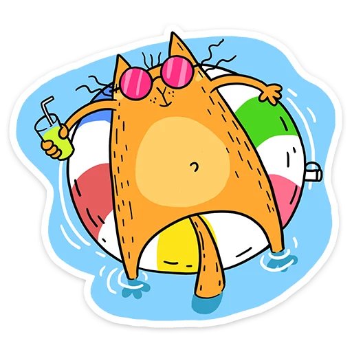 🏖 Стикер «Желток» для Telegram