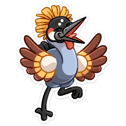 🕺 Стикер «Журавлик Жу» для Telegram