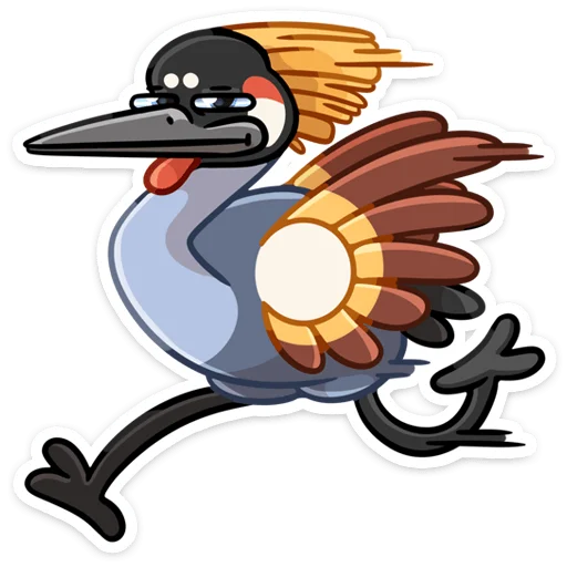 🏃‍♀ Стикер «Журавлик Жу» для Telegram