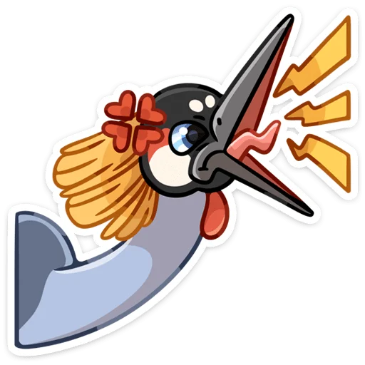😠 Стикер «Журавлик Жу» для Telegram