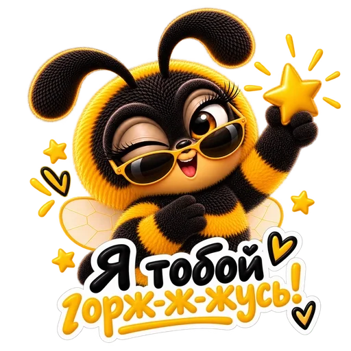 Стикер «Жужандра 🐝» для Telegram