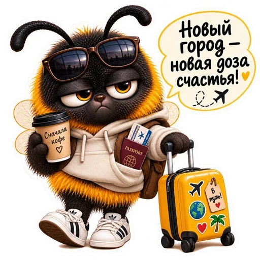 Стикер «Жужандра 🐝» для Telegram