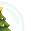 ⚪ Эмодзи «зимние брошки» для Telegram