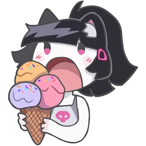 🍦 Эмодзи «Набор эмоджи с летней Зизи из ВК» для Telegram