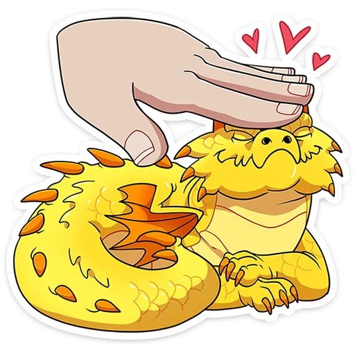 🥰 Стикер «Златокусь без текста» для Telegram