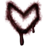 ❤️ Эмодзи «Blood #color #red #black #style» для Telegram