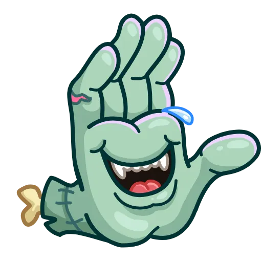 Стикерпак Zombie Hand для Telegram — скачать