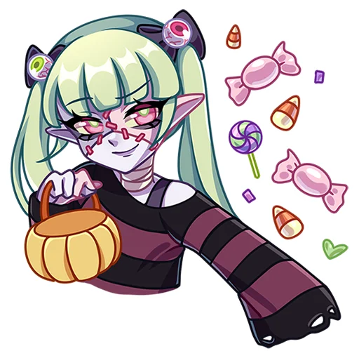 🎃 Стикер «‍ Зомбяка без надписей» для Telegram